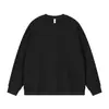 Sudadera de Pulóver de Color Sólido con Forro Polar Cálida y Transpirable, Manga Larga, Estilo Americano Moderno, Marca Personalizada, Fabricación Personalizada en Lotes Pequeños