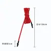 Tubo Termorretrátil de Ponta Dupla Longo de 136cm, Corda Redonda Trançada de Seda Baixa Elasticidade com 32 Fios, Corda Tubo Amarrada, Corda Colorida para Cós