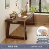 Escritorio de oficina de madera maciza estación de trabajo escritorio para computadora escritorio de estudio escritorio de dormitorio mesa larga sala de estar escritorio para escribir en casa