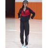 Traje Deportivo Europeo para Mujer Primavera y Otoño 2025 Nuevo Estilo de Moda Reductor de Edad Combinación de Colores Conjunto de Dos Piezas para Correr Moderno
