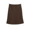 Falda de Malla a Cuadros de Color en Contraste Estilo Academia Vintage Costuras con Lazo Cintura Alta Adelgazante Combinación Versátil Vestido Midi con Bajo Asimétrico