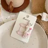 Estilo Novo Coreano Urso de Desenho Animado Coelho Presilha de Cabelo Faixa de Cabelo Coelhinho Bordado Fofo Laço Elástico Acessórios de Cabelo Presilha Lateral
