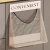 Almacenamiento de Bolsas de Basura de Gran Capacidad Montado en la Pared para Puertas de Gabinetes de Cocina, Bolsas de Plástico de Almacenamiento para el Hogar con Bolsillos de Malla de Velcro