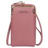 Bolso Cruzado Estilo Nuevo 2026 para Mujer, Moda Japonesa y Coreana, Bolso de Hombro de Gran Capacidad, Cartera con Cremallera, Piel Suave, Patrón de Lichi, Bolso para Teléfono Móvil