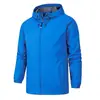 Ropa Rústica de Primavera Otoño Invierno Chaqueta con Capucha de Color Sólido para Hombre Cortavientos Impermeable Chaqueta de Montañismo para Exteriores Cortavientos Delgado Casual de Moda