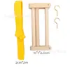 Kit de lanzadera para tejer en telar de hilo, Juego de herramientas para tejer correas, Herramientas de tejido de madera de haya, Lanzadera