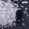Taladro especial con forma de fondo plano tamaño pequeño no se cae del clavo de fondo taladro de uñas de fondo plano accesorios de joyería para uñas de diamante imitación de diamante roto huazi