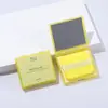 Papel Absorbente de Aceite Portátil de Manzanilla Personalizado Viene con Espejo y Borla, Piel Libre de Aceite, Maquillaje sin Maquillaje, Maquillaje de Larga Duración Facial de Bambú