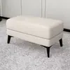 Taburete de sofá de cuero arañado por gatos, moderno, minimalista, elegante, taburete para cambiar zapatos en la entrada, reposapiés de sofá, taburete de empalme de extensión, se puede sentar en la entrada
