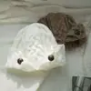 Gorro de punto trenzado holgado estilo coreano para otoño e invierno, suave y mullido, hace que la cara se vea más pequeña, engrosado para abrigar, protección para los oídos, a prueba de viento, sombrero versátil