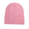 Ebay Novo Chapéu de Tricô Cor Lisa Camada Dupla Cor Fluorescente Chapéu para o Frio Inverno Acolchoado Quente Chapéu de Tricô de Lã Cúpula