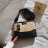 Bolso Hobo Acolchado de Moda Transfronterizo 2026 Estilo Nuevo Bloqueo de Color Versátil Casual para Hombro Cruzado Bolso de Alta Calidad para Mujer