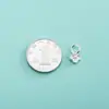 Pingente mini estilo chinês novo de prata pura S925 amuleto da paz pulseira de corda trançada feita à mão pingente auspicioso de nuvem de desejo