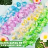 Guirnalda de Flores Hawaianas Fiesta Hawaiana Collar de Flores de Seda Guirnalda Decorativa Tropical Hawaiana Decoración de Fiesta