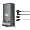 Cargador Multipuerto Más Vendido de Amazon 1000W Carga Rápida Pd Pd140W Alta Potencia Nitruro de Galio Estación de Carga de Escritorio