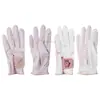 Luvas de Golfe Femininas Feitas de Tecido de Microfibra Nano, Amigáveis à Pele, Confortáveis, Antiderrapantes, Resistentes ao Desgaste, Luvas Protetoras para as Mãos, Luvas para Treino