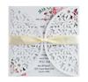 Amazon invitación hueca estilo europeo invitación personalizada invitación de boda hermosa tarjeta de felicitación navideña al por mayor
