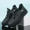 Zapatos Casuales de Cuero para Hombre de Primavera y Otoño Transpirables Antideslizantes Zapatos Deportivos Suela Suave Superficie Suave Versátiles Zapatos de Negocio Zapatos de Malla de Cuero