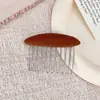 Pente para Franja Estampa de Leopardo com Revestimento de Veludo, Pente de Cabelo com Dentes, Grampo Antiderrapante, Acessório de Cabelo para Coque, Presilha de Cabelo Venda por Atacado