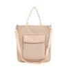 Bolso bandolera de pana para mujer, estilo coreano, de lona, de gran capacidad, estilo artístico y sencillo, 2021
