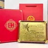 Moldura para Fotos Ornamentos de Folha de Ouro Imitação Ouro Puro 999, Disponível em Vários Temas, Adequado para Exibição em Mesa de Casa, Presentes de Feriado e Presentes Comemorativos