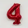 Globos de Papel de Aluminio con Letras y Números Rojos de 16 pulgadas Decoración para Primer Cumpleaños Boda Globos de Papel de Aluminio Venta al por Mayor