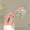 Horquillas Exquisitas Estilo Antiguo al por Mayor, Horquillas de Flor de Magnolia, Accesorios para el Cabello con Borlas, Horquillas de Forma de U de Alta Gama