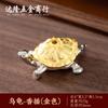 Portaincienso de cobre con forma de calabaza, mini portaincienso de nueve orificios con forma de gota de agua, tortuga Zen, loto, portaincienso para incienso de varilla, quemador de incienso de arrastre, accesorios pequeños