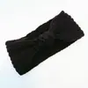 Nueva Diadema de Lana Tejida de Invierno Diadema con Lazo para Mujer Gorro Cálido Retro Popular Venta Directa de Fábrica