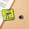 Insignia de Dibujos Animados Serie de Texto Inspirador Aleación Gotas de Aceite Suministros para Estudiantes Accesorios Broche Pequeño de Metal Lindo Hebilla de Cintura