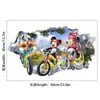 Pegatinas de Pared 3D de Mickey Mouse Transfronterizas para Decoración de Habitación Infantil, Lindas Pegatinas de Pared Autoadhesivas de Mickey y Minnie para Guardería