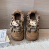 Nuevas Zapatillas de Algodón de Gatito Lindo para Invierno 2025 Zapatos de Algodón Gruesos Forrados de Felpa Zapatos de Algodón con Suela Gruesa Antideslizantes con Talón de Bolsa para Mujer