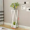 Suporte de Flores de Ferro para Varanda, Suporte de Flores Combinado de Dois Níveis para Piso Interno para Plantas Verdes, Suculentas e Plantas de Entrada