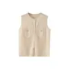 Conjunto de Lino Tencel Yaqi para Mujer - Chaleco Elegante de Verano Adelgazante + Falda con Caída Conjunto de Dos Piezas de Tejido Transpirable
