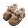 Promoção Quente Exclusivo Birkenstock com Solado Grosso Forrado de Pelo Feminino 2026 Inverno Uso Externo Aumenta Altura Versátil Quente Calçados de Algodão