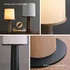 2026 Nova Luminária de Mesa Estilo Vintage Personalizada para Sala de Estar e Estudo, Luminária Atmosférica para Quarto e Cabeceira, Madeira Maciça e Tecido de Alta Qualidade, Design Simples