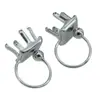 Novos acessórios criativos de material DIY suporte de broca oca de quatro garras sem furo para orelha clipe de orelha em forma de U clipe de orelha da moda coreana