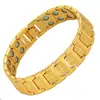 Bestseller transfronteiriço europeu e americano: Pulseira magnética série cobre vermelho antiga, moda vintage, três fileiras de pulseira de casal totalmente magnética removível