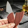 Cuchillo de pescado de madera, Cuchillo pequeño de cerdo gordo, Mini cuchillo de fruta, Navaja de bolsillo, Navaja de bolsillo conveniente para acampar al aire libre y viajar al por mayor