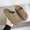 2025 Explosões de Primavera Chinelos Baotou Simples Retrô Mueller Simples Preguiçosos Slip-on Sapatos Masculinos Boken