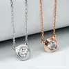 Collar Clásico de Burbuja OVNI Grabado CNC para Mujer, Pulsera con Colgante Redondo Mini, Aretes de Botón, Oro V, Simple y Versátil al por Mayor