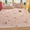 Funda de colchón acolchada de terciopelo de leche de invierno para dibujos animados para dormitorio, uso doméstico, tatami, colchón delgado acolchado, dormitorio, sábana con forro polar