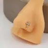Clip de nariz en forma de U con incrustaciones de diamantes, creativo y moderno, superventas transfronterizo, joyería de nariz personalizada sin perforación europea y americana, mayoreo de perforaciones de nariz