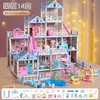 Amazon DIY Casa de Princesa Casa de Brincar para Meninas Casa de Bonecas Castelo Villa Casa Montada Atacado Transfronteiriço