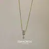 Pingente de Diamante Flash Gota d'Água Suspenso Corrente Clavícula Feminina Normcore Exquisito Acessórios de Colar para o Dia a Dia