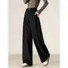 Nueva colección otoño/invierno 2026: Pantalones casuales para mujer, gruesos, cómodos y elegantes, con un diseño holgado de pierna recta que crea un efecto adelgazante, y pantalones de pierna ancha que son versátiles y fáciles de combinar con diferentes atuendos