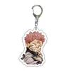 Mercancía de Anime Jujutsu Kaisen Llavero Acrílico Colgante Transparente Llavero de Doble Cara Llavero de Dibujos Animados