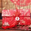 Casamento casamento criativo pano de seda envelope vermelho brocado envelope vermelho tecido lucro é suprimentos de casamento suprimentos festivos saco de presente
