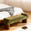 Banco Largo Minimalista Estilo Italiano para Uso Doméstico, Banco de Terciopelo para el Pie de la Cama, Banco para Cambiarse los Zapatos en la Entrada, Banco Sofá de Diseño para Sala de Estar