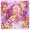Pañuelo de seda Maitong estampado digital de flores para mujer, pañuelo cuadrado pequeño de seda de imitación 60cm * 60cm